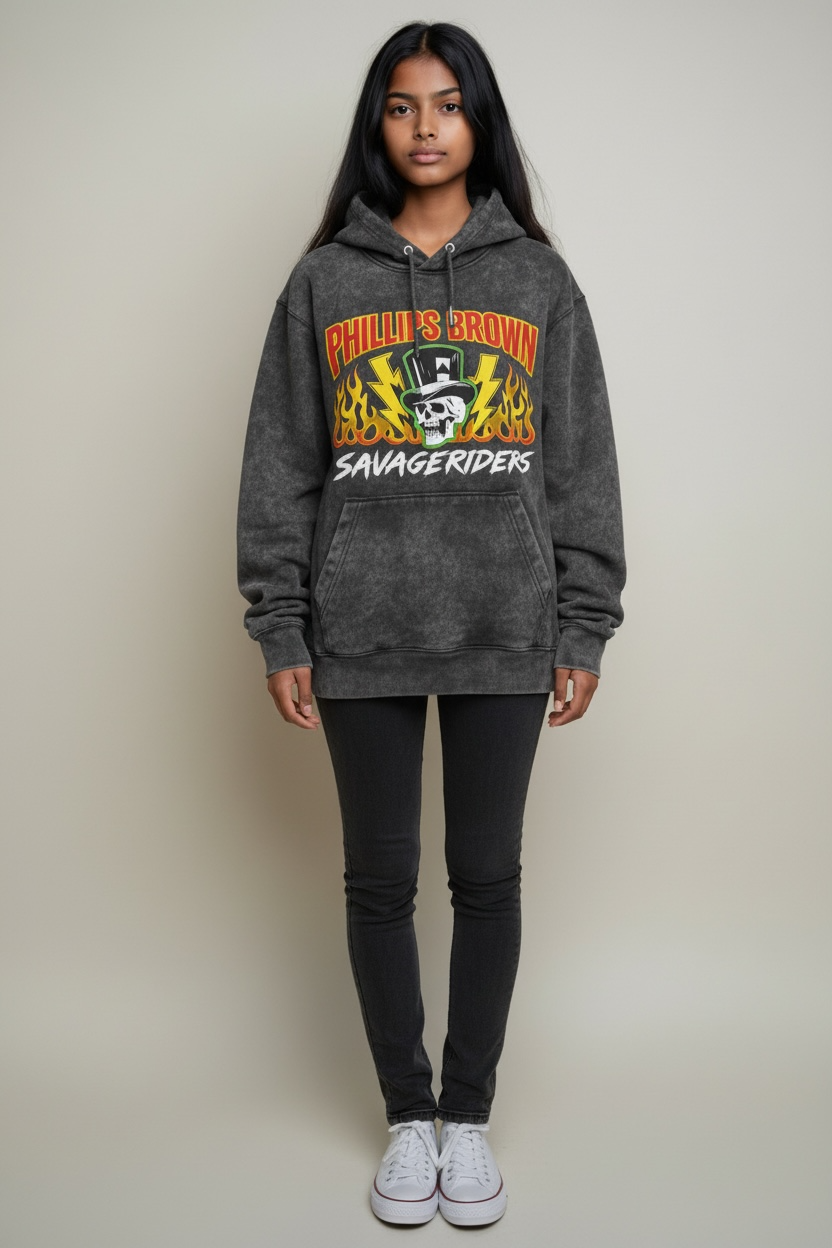 PHILLIPS BROWN "SAVAGE RIDERS" HOODIE